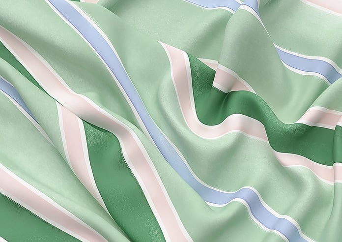 Bluebellgray Seaside Stripe, Seaglass - Twist&Fit Roman Blind - Image 4